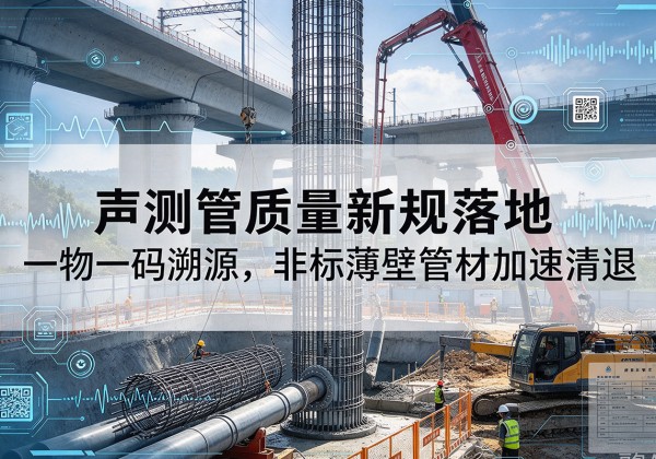 广汉声测管质量新规落地，一物一码溯源，非标薄壁管材加速清退